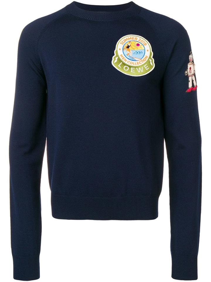 Loewe Summer 2019 Patchwork Sweater - Blue