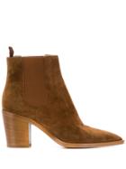 Gianvito Rossi Chelsea Suede Boots - Brown