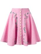 Olympia Le-tan Pleated Button-up Skirt