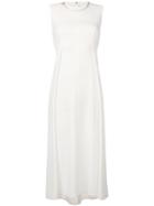 Victoria Beckham Front Pleat Dress - White