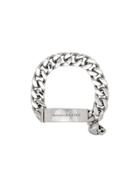 Alexander Mcqueen Skull Charm Link Bracelet - Silver
