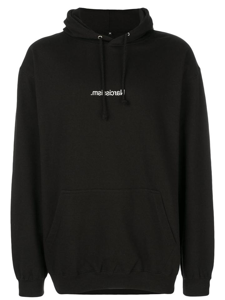 F.a.m.t. - Narcissism Print Hoodie - Unisex - Cotton/polyester - S, Black, Cotton/polyester