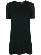 Saint Laurent Plain Classic T-shirt Dress - Black