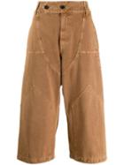 Lanvin Wide-legged Cropped Trousers - Neutrals