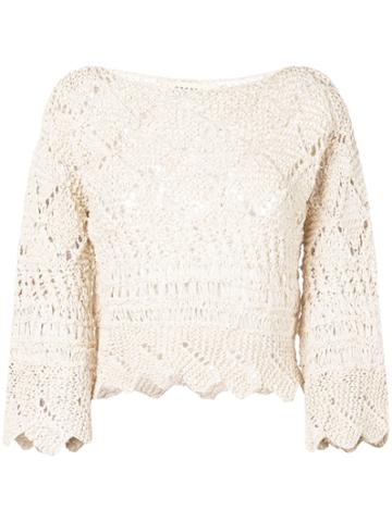 Oneonone Crochet Blouse - Neutrals