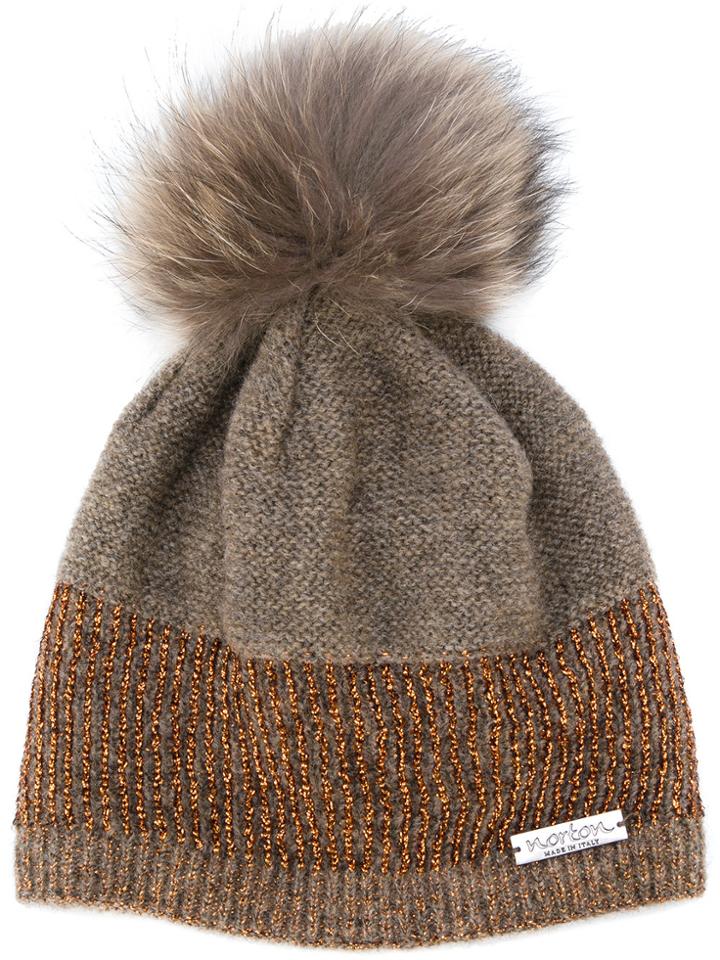Norton Pom Pom Panel Hat - Nude & Neutrals