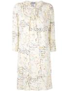Chanel Pre-owned Scribble Print Dress Suit - Yellow
