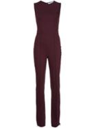 Givenchy Crepe Fitted Jumpsuit, Women's, Size: 36, Red, Spandex/elastane/acetate/viscose/silk