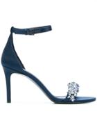 Tory Burch Logan Stiletto Sandals - Blue