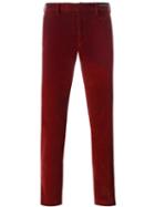 Pt01 Corduroy Slim Fit Trousers, Men's, Size: 46, Red, Cotton/spandex/elastane