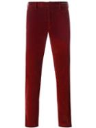 Pt01 Corduroy Slim Fit Trousers, Men's, Size: 46, Red, Cotton/spandex/elastane