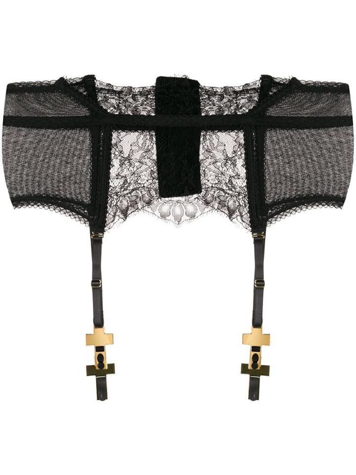 Maison Close Inspiration Divine Suspenders - Black
