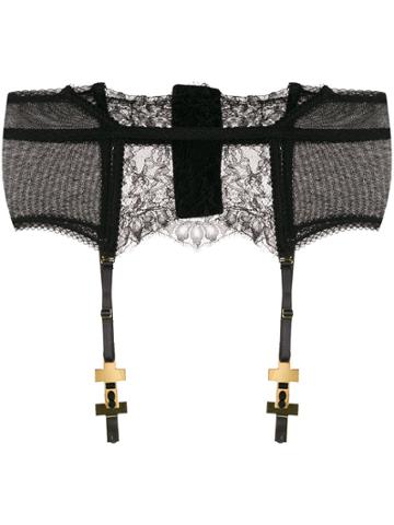 Maison Close Inspiration Divine Suspenders - Black