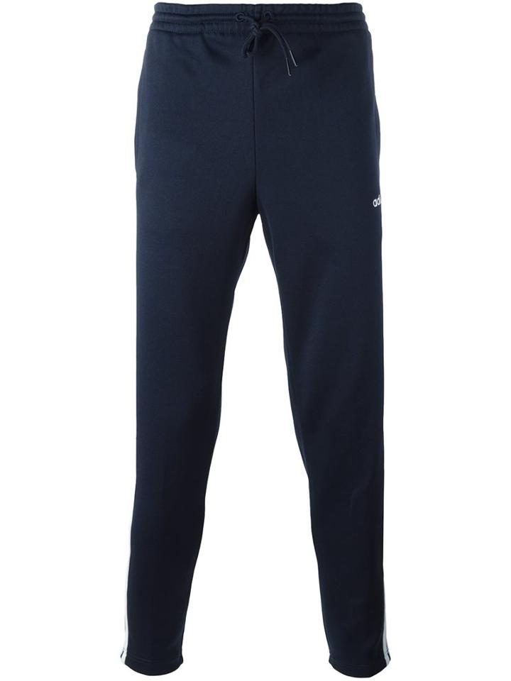 Adidas Fitted Track Pants, Men's, Size: Xl, Blue, Polyester/cotton