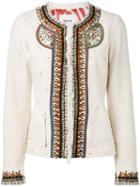 Bazar Deluxe - Embroidered Jacket - Women - Silk/cotton/polyamide/viscose - 44, Nude/neutrals, Silk/cotton/polyamide/viscose