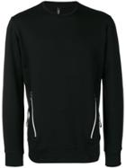 Neil Barrett Zipped Pocket Sweatshirt - Black