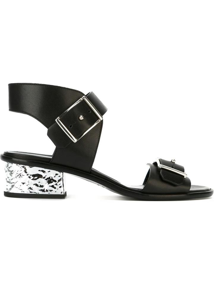 Mcq Alexander Mcqueen Metallic Heel Sandals