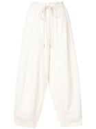 Bassike Long Rise Corduroy Trousers - White