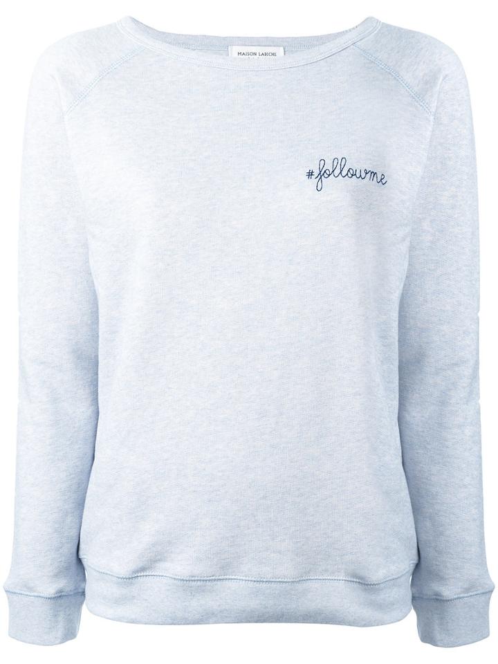 Maison Labiche #followme Sweater, Women's, Size: Medium, Pink/purple, Cotton