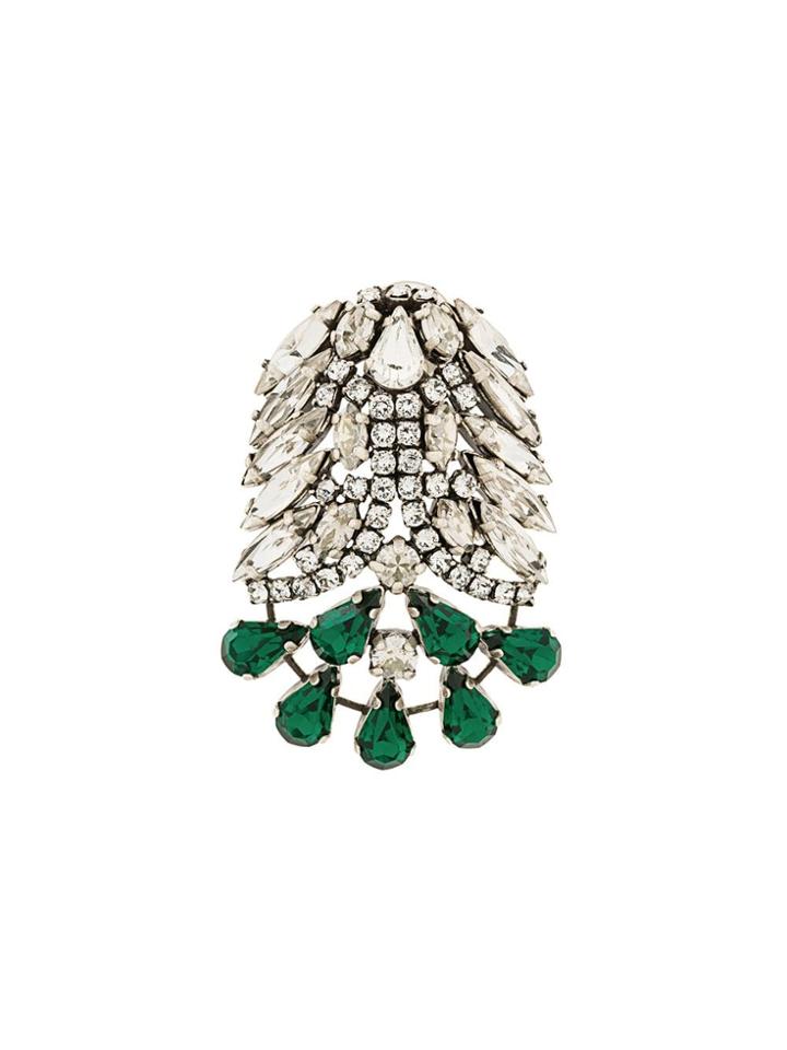 Sonia Rykiel Clip-on Crystal Earring - Metallic