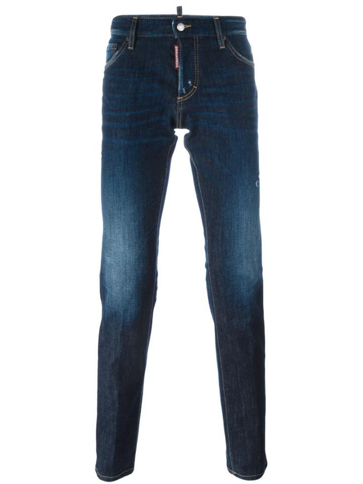 Dsquared2 'slim' Jeans, Men's, Size: 56, Blue, Cotton/spandex/elastane/polyester