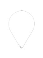 Andrea Fohrman Mini Crescent Diamond Necklace - White Gold