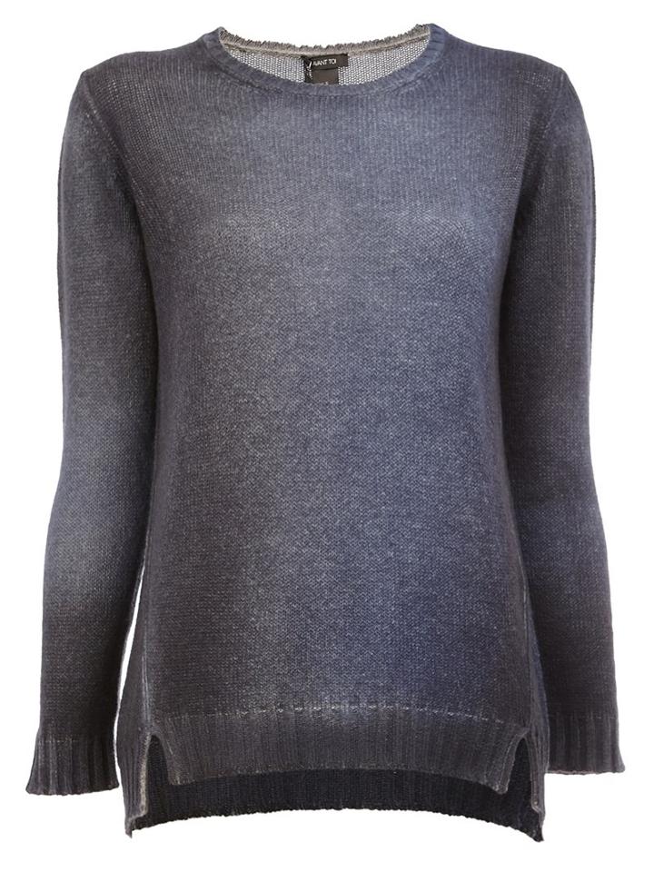Avant Toi Cashmere Jumper, Women's, Size: Large, Blue, Cashmere