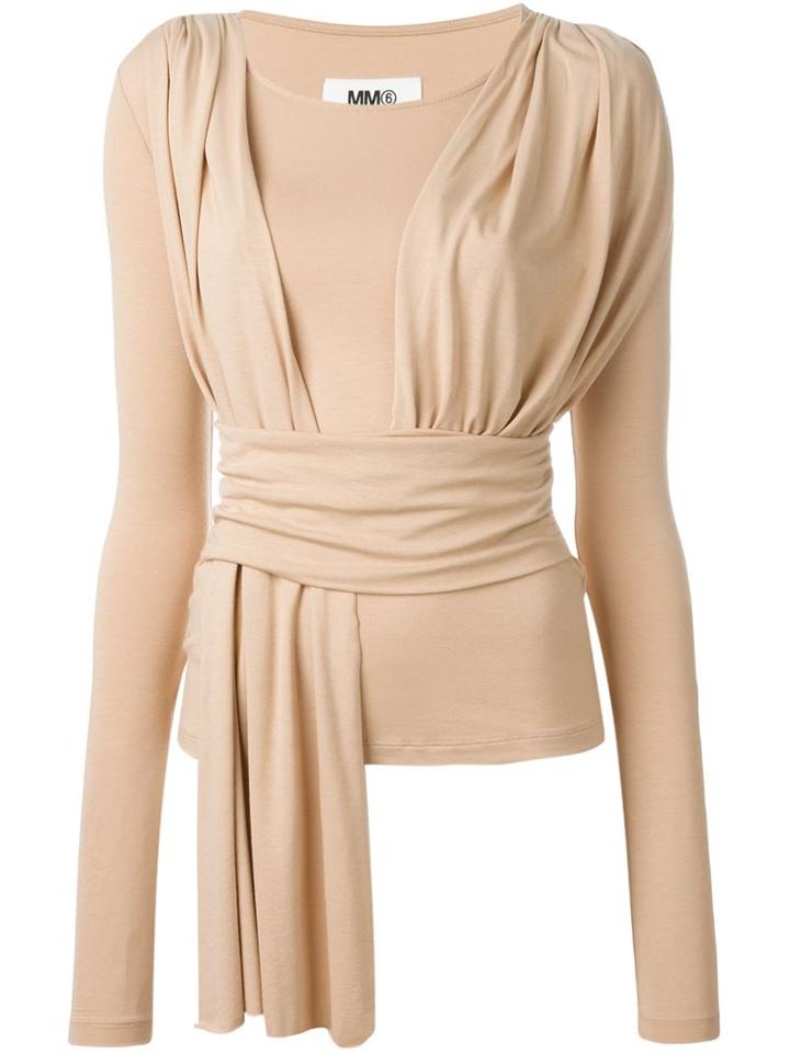Mm6 Maison Margiela Asymmetric Wrap Top
