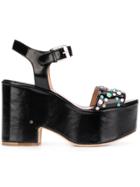 Laurence Dacade Studded Platform Sandals - Black
