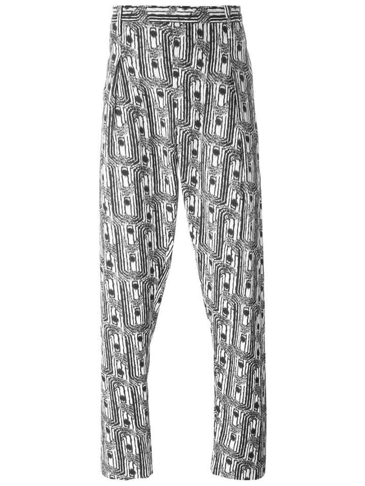 Lemaire Abstract Print Tailored Trousers