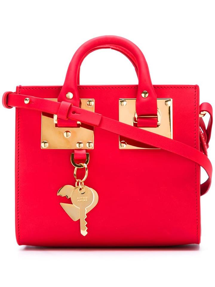 Sophie Hulme 'albion' Crossbody Bag, Women's, Red, Leather