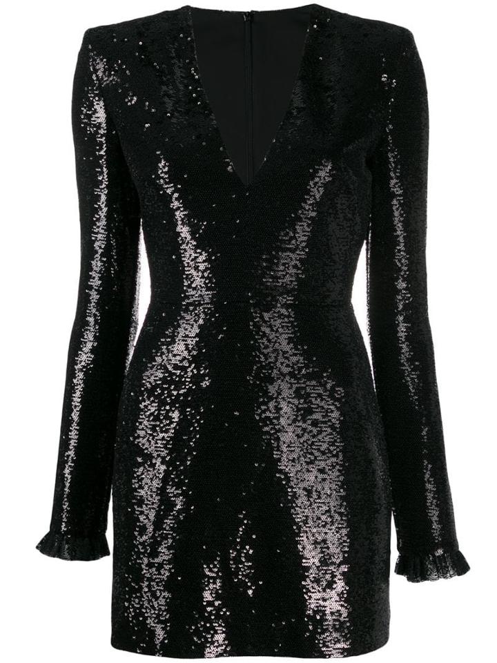 Philosophy Di Lorenzo Serafini Sequinned Mini Dress - Black