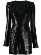 Philosophy Di Lorenzo Serafini Sequinned Mini Dress - Black