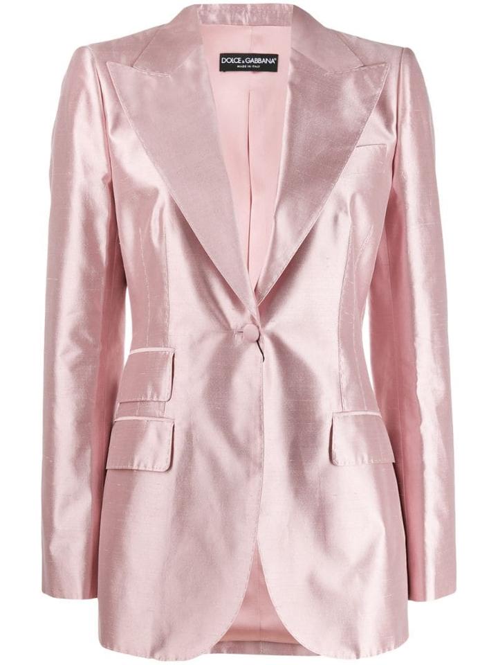 Dolce & Gabbana Tailored Satin Blazer - Pink