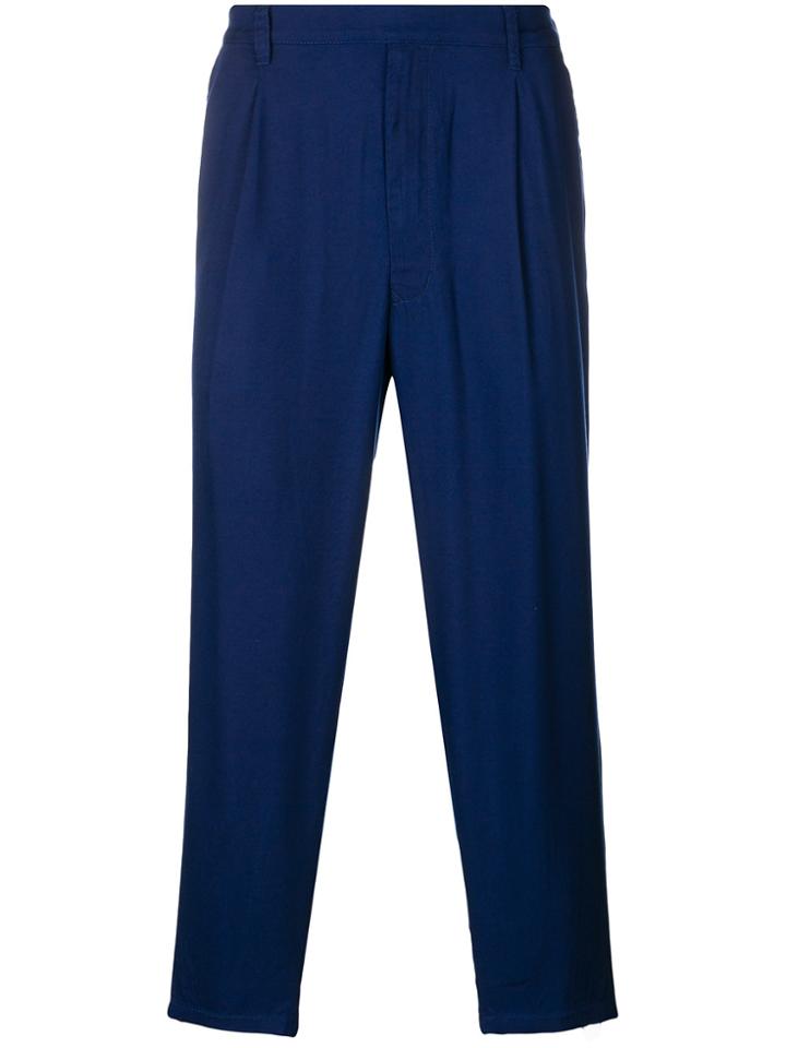 Cabane De Zucca Cropped Trousers - Blue
