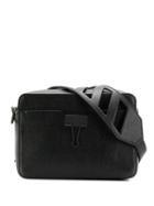 Off-white Binder Clip Saffiano Camera Bag - Black
