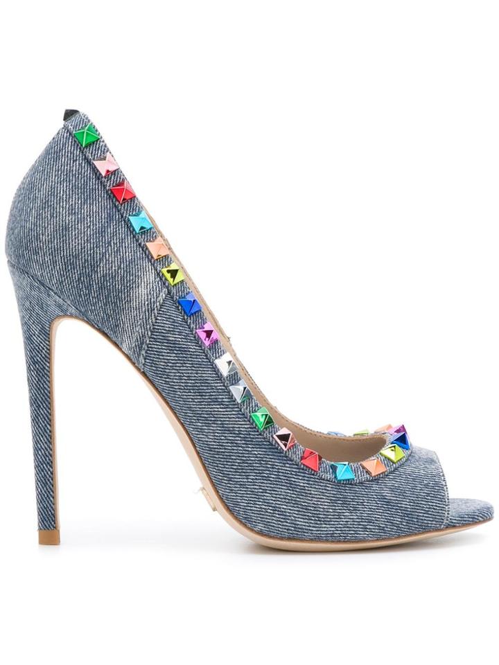 Gianni Renzi Studded Pumps - Blue
