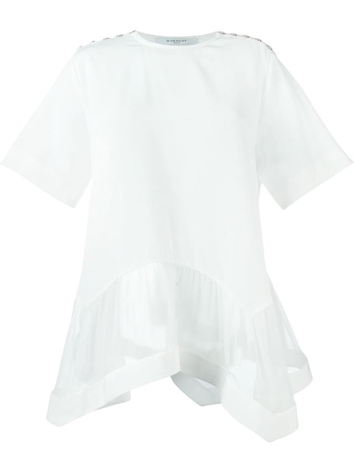 Givenchy Sheer Flared Blouse
