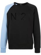 No21 Colour Block Sweatshirt - Black