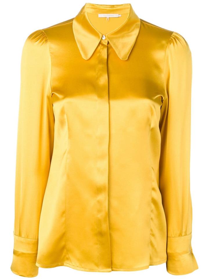 L'autre Chose Satin Blouse - Yellow