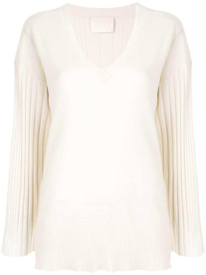 Dion Lee Corrugated Pleat Jumper - White