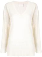 Dion Lee Corrugated Pleat Jumper - White