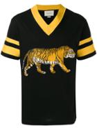 Gucci - Embroidered Tiger T-shirt - Men - Cotton - Xs, Black, Cotton