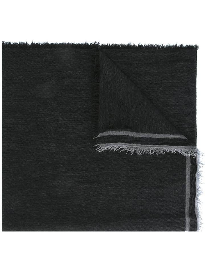 Faliero Sarti 'millo' Scarf, Adult Unisex, Black, Silk/modal/cashmere/virgin Wool