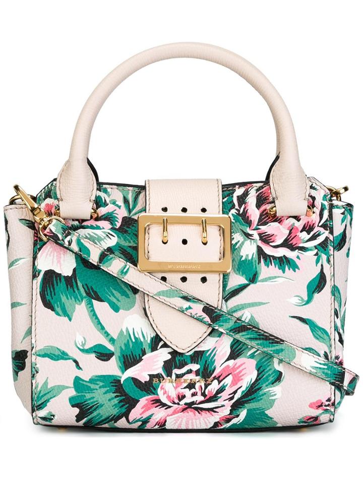 Burberry Small Buckle Tote - Nude & Neutrals