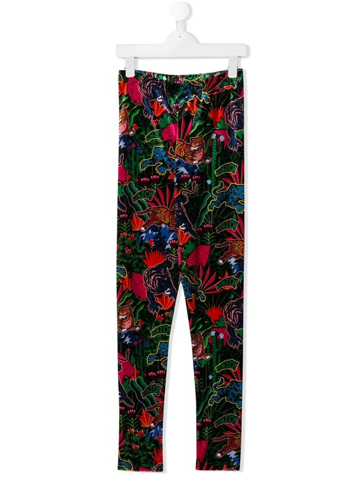 Kenzo Kids Jungle Print Leggings - Black