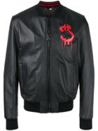 Philipp Plein Alec M Two Bomber Jacket - Black
