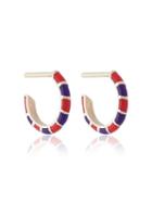 Alice Cicolini 14k Striped Hoop Earrings - Multicolour