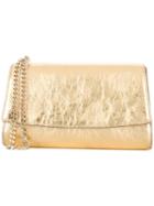 Sergio Rossi Metallic (grey) Clutch Bag, Women's, Cotton/leather