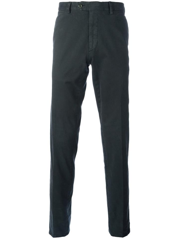 Biagio Sananiello Sport Chinos, Size: 54, Green, Cotton/elastodiene